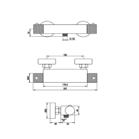 Douchekraanset Brauer Copper Carving Opbouw Met Glijstang En Ronde Handdouche Geborsteld Koper